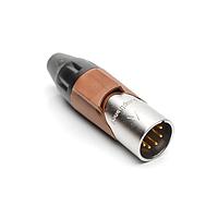 Amphenol Audio AX5M1M-AU ຕົວເຊື່ອມ 5P PIN M PLUG GLD W BRN MRK SLEEVE