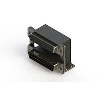 EDAC 664-025-264-05A ຕູ້ສະຫນອງ Dual Port D-Sub ມຸມຂວາ ຕູ້ສະຫນອງ Dual Port D-Sub