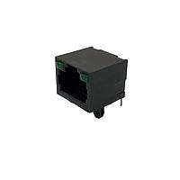 Adam Tech MTJ-88ARX1-LD ປຸ່ມ RJ45 MODULAR JACK, DIP, SIDE ENT