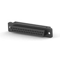 AMP Connectors - TE Connectivity 1658609-1 ຕົວເຊື່ອມ D-Sub - ຄວາມໜາ້ຄວາມຖືກມາດຕະຖານ 37P HDF RCPT