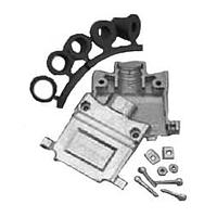 Amphenol Commercial Products 17E-1657-50 ຮົບຫຼັງສອງສ່ວນ 2-pc diecast hood ມີ grommets