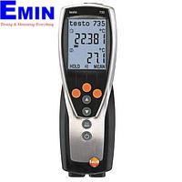 TESTO 735-2 ເຄື່ອງມືວັດແທກອຸນຫະພູມ 3 ຊ່ອງ