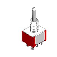 Mountain Switch 108-1MD3T1B1M1QE-EVX ສະຫນັບສະຫນູນ Toggle SWITCH TOGGLE DPDT