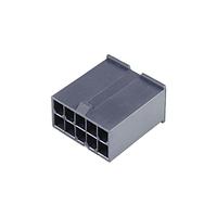 Molex 46993-1011 ປລັກຮາກສິ້ນ MiniFitJr Plg FH DR V-2 10Ckt ສີດຳ