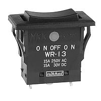 NKK Switches WR13AS ສະລິບສະລອງ Rocker Switches Invalid Part No. SOLDER LUG SEALED