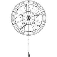 Delta Electronics, Inc. AFL22AUHW-P1 ພັງລົມ Tubeaxial EC Tubeaxial, ປະຫຍັດພະລັງງານ, ຮູບກົງ 222x78mm, 115/230VAC, ຕິດຕາມລັອກ, IP56