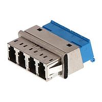 Molex 106123-0500 ອາແດບເຕີ LC EMI QUAD ADAPTER D ADAPTER SNAP MOUNT