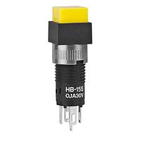 NKK Switches HB15SKW01-E ປຸ່ມກົດສະຫນອງຊຸດ HB, ບໍ່ມີແສງສະຫນອງ Subminiature