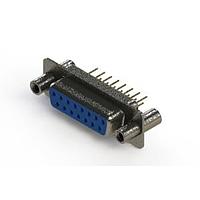 EDAC 628-M15-221-LT4 ຕົວເຊື່ອມ D-Sub - ຕົວເຊື່ອມ D-Sub ປະເພດຄວາມໜາແຮງມາດຕະຖານ ແບບຕັ້ງຕົວຢ່າງຕັດຈັດ
