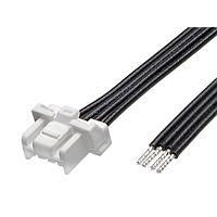 Molex 221959-1042 ສາຍສະແດງສະຫຼຸບ CLIKMatetoPigtail (OTS) ສາຍ Asmbly 2mm Ptch Sngl Row 150mm Lngth 4 Ckts Wht