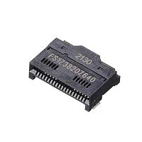 Amphenol Commercial Products FS1Z3820Z640 ຊຸດລວມ QSFP28 conn, solder ring