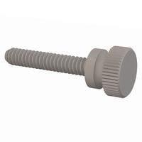 Essentra Components 090632075T ກຸມນິ້ວມີລັກສະນະລະດັບກຸມນິ້ວ Knurled, ການດັບກຸມ #6-32, ຄວາມຍາວ 3/4