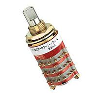 Grayhill 71BF30-06-2-05N ສະຫນັບສະຫນູນການຫຼຽນ Rotary Switch, 1/4" shaft, PC mount, 30°, 6 deck, 2 pole/deck, 5 position/pole, non-shorting