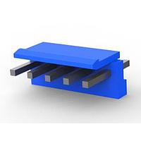 AMP Connectors - TE Connectivity 3-1123723-5 ຮອງສົງຫົວແລະສາຍສົງ 3.96 EP HDR ASSY 5P(ສີຟ້າ)