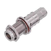 Amphenol Times Microwave Systems EZ-500-NF-BH-X ຕົວເຊື່ອມ N-ຜູ້ຍິງ (ແຈັກ) ບູລເຄດ, ຕົວເຊື່ອມຄຣິມພ໌, ຂາຍບໍ່ມີການບວກບັນ, ບໍ່ມີການຕັດກອງເສັ້ນສາຍ