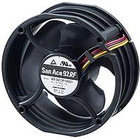 Sanyo Denki 9RF0924P1H001 ພັງລົມ Axial DC, ການໄຫຼກັບຄືນໄດ້, 92x38mm ຮອງດ, 24VDC, Tach/PWM