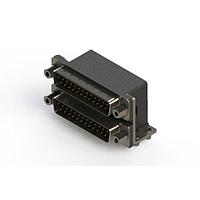 EDAC 661-025-364-043 ຕູ້ສະຫນອງ Dual Port D-Sub ມຸມຂວາ ຕູ້ສະຫນອງ Dual Port D-Sub