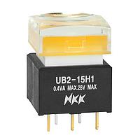 NKK Switches UB215SKW035D-1JD ປຸ່ມກົດສະແລງ SPDT MOM PC TERM SERIES UB