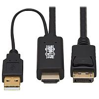 Tripp Lite P567-02M HDMI ສາຍ P567-02M,2M DP/HDMICBL W USBPR