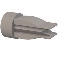 Essentra Components 60SPG00002 ກະແຈກະແຈ, ກະແຈກະແຈ, ຮູ .270x.290, ຄວາມຫນາແຜ່ນ .020-.140