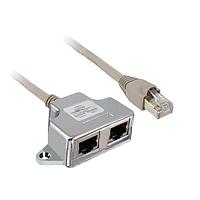 SCHNEIDER VW3A8306TF03 ເຄື່ອງສາຍ Ethernet / ເຄື່ອງສາຍເຄືອກຂ່າຍ RJ45 T-CABLE 1/3 ແມັດ