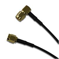 Amphenol RF 135103-02-24.00 ສາຍສະບັບ RF SMA R/A Plug ໄປຫາ St Plug RG-174/U 24in
