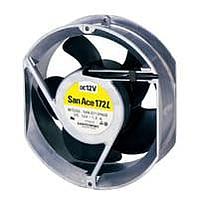 Sanyo Denki 109L1712M501 ພັງລົມ DC Axial, ຂະໜາດ 172x51mm ຮອງດ້ວຍຮູບກ່ອງກົງ, 12VDC, ອາຍຸຍາວ, ບໍ່ມີຂອງສະເລີຍ, ເຄື່ອງວັດຄວາມຫວັງ