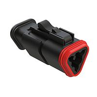 Amphenol SINE Systems AT06-3S-SR02BLK ປລັກ 3-ທາງ 3-ທາງ RD ການປົກປ້ອງການຕົກລົງ ສີດຳ