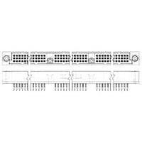 AMP Connectors - TE Connectivity 533404-1 ຕິດຕໍ່ຄວາມໄວສູງ / ຕິດຕໍ່ແບບໂມດູ່ HDI PIN ASSY 4 ບັນດາ 516 ຕຳແໜ່ງ