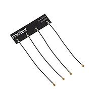 Molex 212330-9100 ເຄື່ອງຮັບສະຫນາມອານເທນນາ WiFi 6E ອັດຕະໂນມັດ 4x4 MIMO ອານເທນນາຍືນຍົງ 100mm