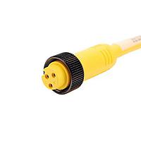 Amphenol SINE Systems MN34AC01M100 ເສັ້ນສາຍອ່ານສະເຫຼີມ / ເສັ້ນສາຍກະທົບ 3 PIN F-STR10M