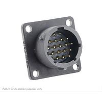 Eaton Souriau-Sunbank UTSX014D18P ຮັບສະຕິເຄື່ອງ Receptacles Square flange receptacle, ບໍ່ມີ backshell, ມີ 18 ຕິດຕໍ່ PCB ຊາຍ, IP68/69K ໃນສະພາບບໍ່ໄດ້ເຊື່ອມຕໍ່