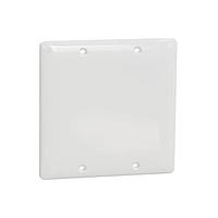 Square D SQWS140002WH ຈອງປົກ 2 GANG BLANK WALL PLATE WH