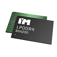 Intelligent Memory IME8G32L4HADG-062I SDRAM - LPDDR4 ECC LPDDR4, 8Gb, 1.1V, 256Mx32, 1600MHz (3200Mbps), -40C ຫາ +95C, FBGA-200