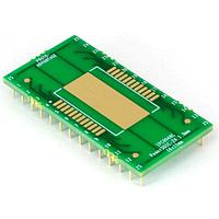 Chip Quik IPC0048C ອາແດບເຕີ PowerSOIC-24 ເປັນ DIP-28 SMT Adapter (1.0 mm pitch, 16 x 11 mm) Compact Series