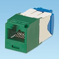 Panduit CJ6X88TGGR-C ຕູ້ເຊື່ອມຕໍ່ Modular / ຕູ້ເຊື່ອມຕໍ່ Ethernet Mini-Com Mod Cat 6A UTP 8 pos 8 wi