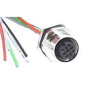 NorComp FPM12A05I12AF02 ເສັ້ນສາຍອ່ານສະເຫຼີມ / ເສັ້ນສາຍກະທົບ M12 5P FML BRSS/NKL FRNT PG9 12 PIGTAIL