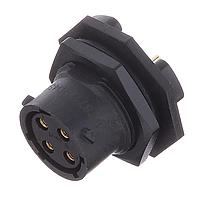 Amphenol SINE Systems RTS712ND4S03 ຕົວເຊື່ອມຕໍ່ Receptacle, Jam Nut SZ12