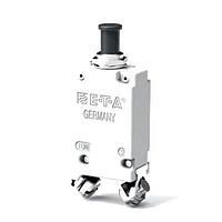 E-T-A Circuit Breakers 413-K14-FN2-40A ຕັດກວດວົງຈອນຄວາມຮ້ອນປະຕິບັດງານສູງປະກອບດ້ວຍຂະບວນການກະທົບທີ່ບໍ່ມີການລະດົມ, ບໍ່ມີການປິດກັບ, ກະບວນການກະທົບທີ່ມີການກະທົບຢ່າງຮວດໄວ ແລະ ການກົດ/ດຶງເພື່ອເປີດ/ປິດດ້ວຍມື (ປະເພດ M TO CBE ຕາມ EN 60934). ສາຍບອດສະແດງສະຖານະຢູ່ບຸດກົດຢ່າງຊັດເຈນວ່າໄດ້ຖືກກະທົບ/ປິດແລ້ວ.