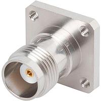 Amphenol SV Microwave SF1102-6024 ຕົວແປ RF - ລະຫວ່າງຊຸດ SMA F ເຖິງ PTNC F Flng Mnt Adapter, 4 ຮອນ