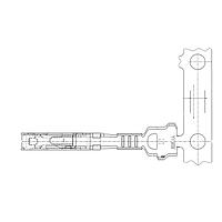 Yazaki 7296002106 ຂໍ້ຕໍ່ TERM YMT FEM 1.2MM SLD
