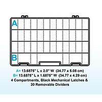 Flambeau T5007 ກ່ອງ Tuff-Tainer 35 ຫ້ອງ ມີ 18 ກ່ອງແຍກທີ່ຖືກຖອກໄດ້