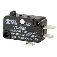 Honeywell V3-19M ມາງສະວິດ SPDT 15A 125VAC ປຸ່ມກົດຮອງຮອບຮອບ