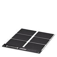 PHOENIX CONTACT 0831594 ປ້າຍປະຈຳ LS-EMLP-AL(85,6X54) BK