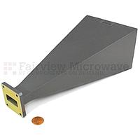 Fairview SH1112-20 WR-112 Standard Waveguide Horn With Square Cover Flange and 20 dB Typical Gain Operating From 7.05 GHz to 10 GHz Frequency Range