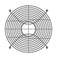 Sunon FG-25 ກະຕ່າງປ້ອງກັນນິ້ວພັກລະບົບພັກລະບົບ, 254mm, ເຫລັກ