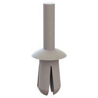 Essentra Components 61PR100000 ປຸດດັດດວງ Push-In Rivet Push Rivet, ຮູ .218, ຄວາມຫນາຂອງແຜ່ນ .093-.350