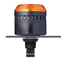 Auer Signal 814511405 ບັດເຊີ ELG LED panel mount buzzer 24 V AC/DC ສີແດງເຫຼືອງ, ສີດໍາ