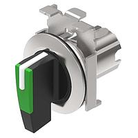 EAO 45-2844.4D50.006 ສະວິດອັກຕູເວີ Selector switch actuator 2 positions green flush mounting 0-mom 45° long lever front metal