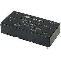 CUI Inc PQA50-D48-S12-D ອິສເອລເຕດ dc-dc ອິສເອລເຕດ, 50 W, 36~75 Vdc ອິນພຸດ, 12 Vdc, 4167 mA, ອອດພຸດທີ່ຄວບຄຸມເທົ່າເທົ່າ, DIP